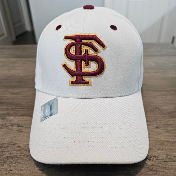 Vintage Florida State Seminoles Fitted Hat Cap White Red FSU NCAA Y2K Retro - Picture 1 of 10